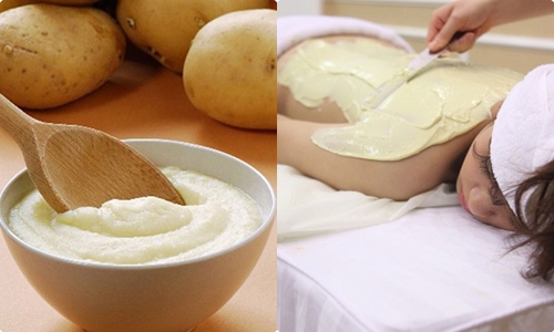 trắng da với khoai tây
